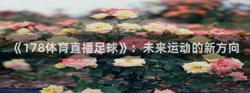 《178体育直播足球》：未来运动的新方向